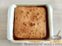 Банановый пирог-перевёртыш с карамелью