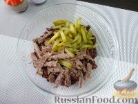 Салат с говядиной и фасолью