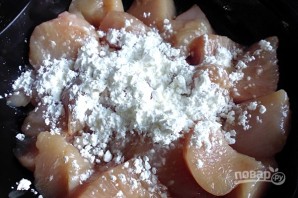 Цыпленок на "зеленой подушке"