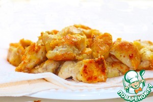 Стирфрай из курицы и кимчи