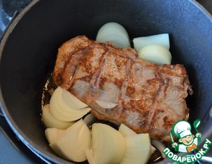 Кабачки со свининой по-корейски