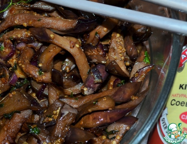 Жареные квашеные баклажаны