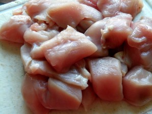 Острая курица стир-фрай с овощами