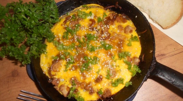 Японский омлет " Оякодон"