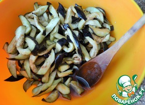 Жареные квашеные баклажаны