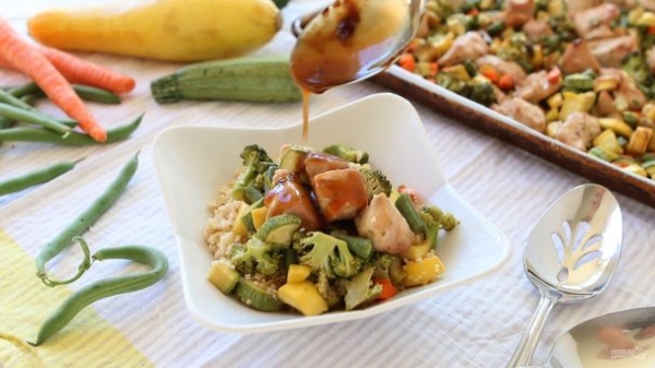 Курица с домашним соусом "Терияки"