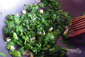 Цыпленок на "зеленой подушке"