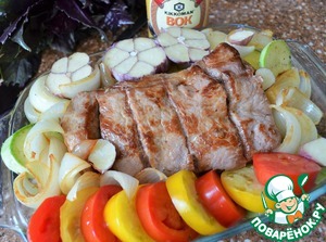 Кабачки со свининой по-корейски