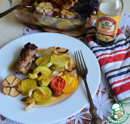 Кабачки со свининой по-корейски