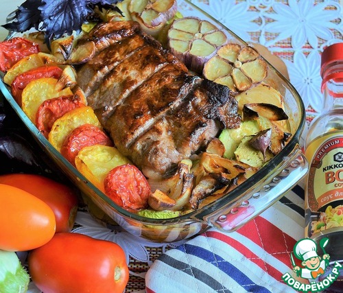 Кабачки со свининой по-корейски