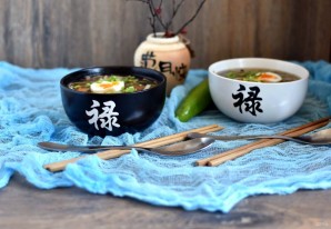 Грибная лапша на китайский манер