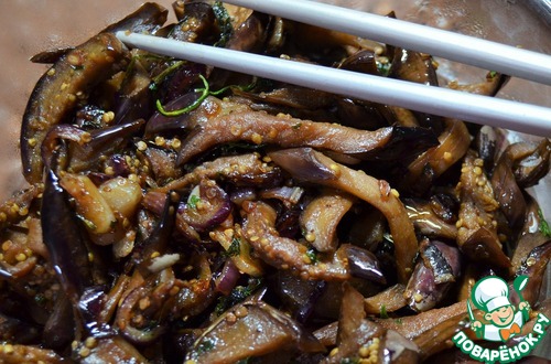 Жареные квашеные баклажаны