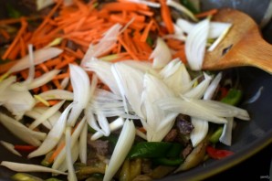 Острые баклажаны с говядиной