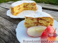 Мамина шарлотка с яблоками