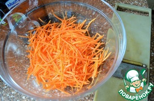 Фасоль с овощами по-корейски