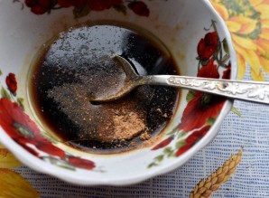 Салат из языка с овощами и острой заправкой