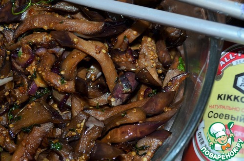 Жареные квашеные баклажаны