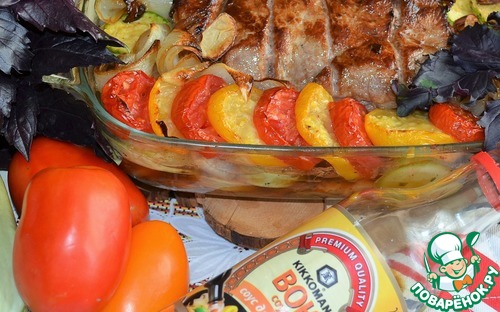 Кабачки со свининой по-корейски