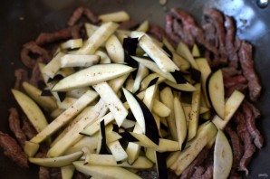 Острые баклажаны с говядиной