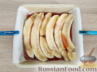 Банановый пирог-перевёртыш с карамелью