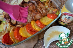 Кабачки со свининой по-корейски