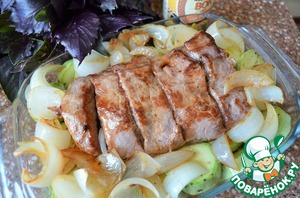 Кабачки со свининой по-корейски